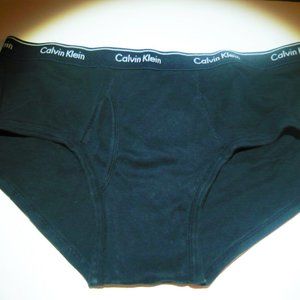 Men's Calvin Klein Black Brief Underwear, Size XL 40"-42", Pima Cotton